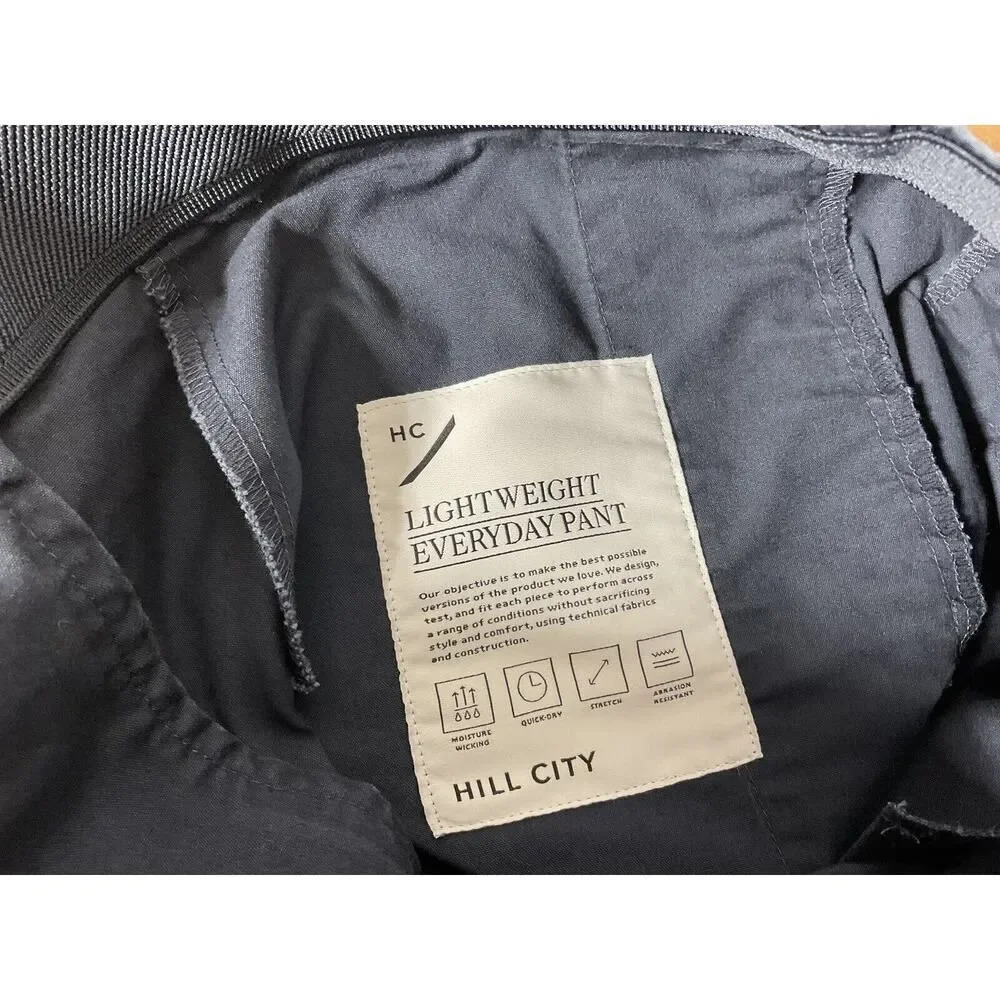 Hill City Men’s Size 32x36 Lightweight Everyday Pants Navy - Picture 5 of 10